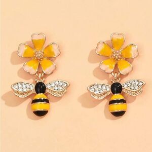 Bees drop earrings M502